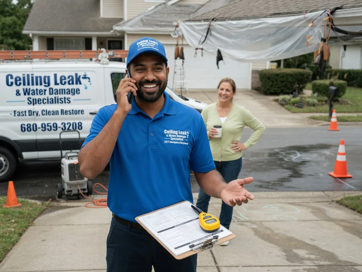 Ceiling Leak Cleanup Woodbine, IA FAQs